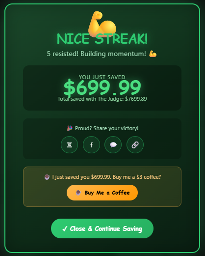 Nice streak celebration